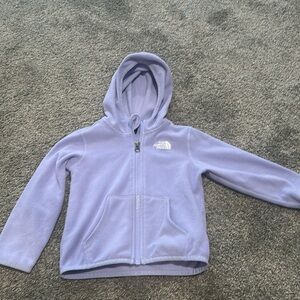 The North Face light purple fleece jacket 18-24 months girls